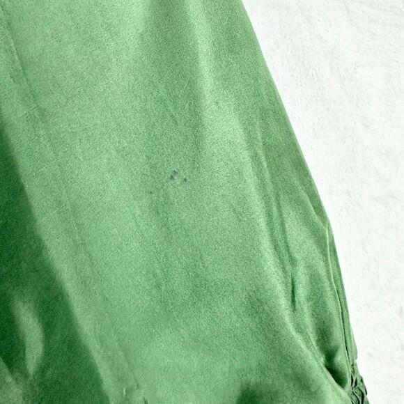 Vintage River Edge Silk Floral Windbreaker Bomber Jacket Size Large Green - Picture 5 of 8